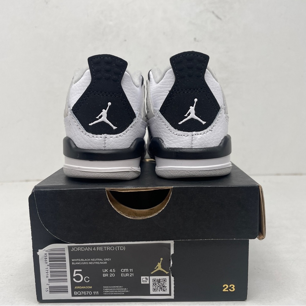 Nike Air Jordan 4 Retro TD “Military Black” 2023 - Picture 4 of 4